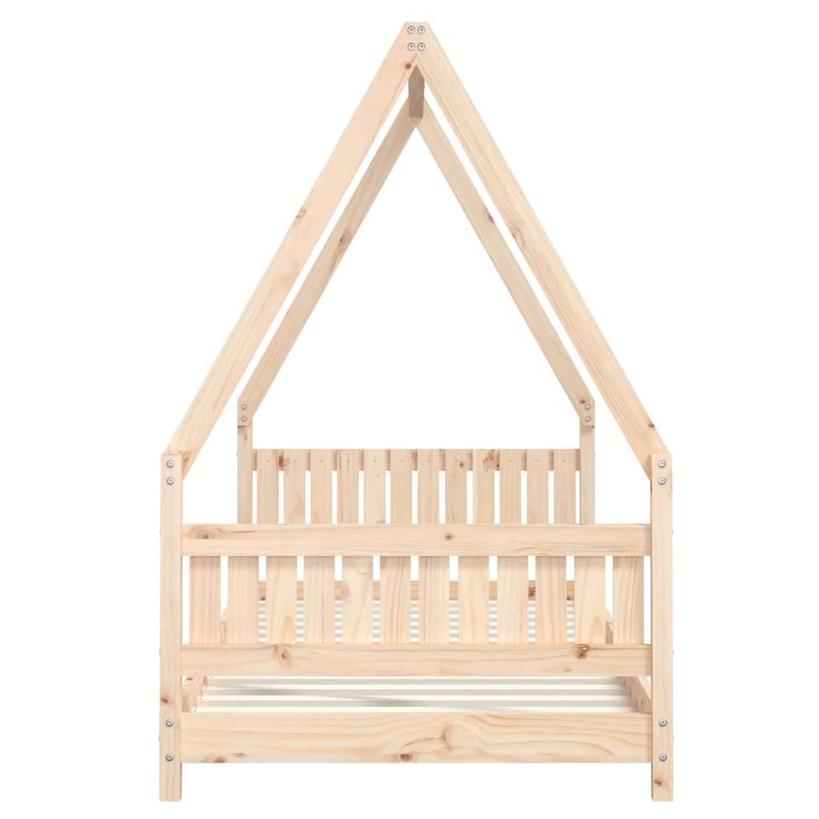 Kinderbedframe 90X190 Cm Massief Grenenhout