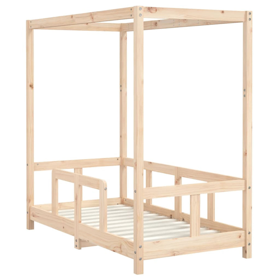Kinderbedframe 70X140 Cm Massief Grenenhout