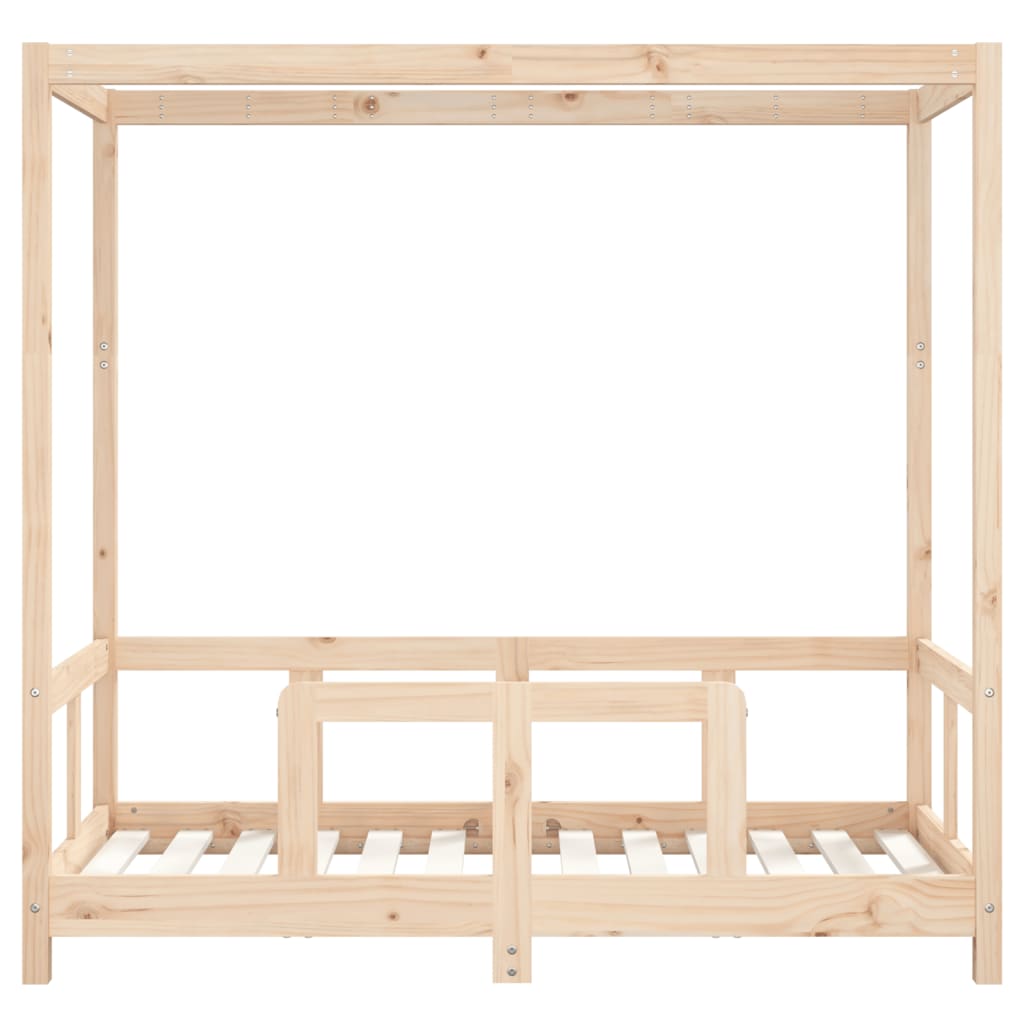 Kinderbedframe 70X140 Cm Massief Grenenhout