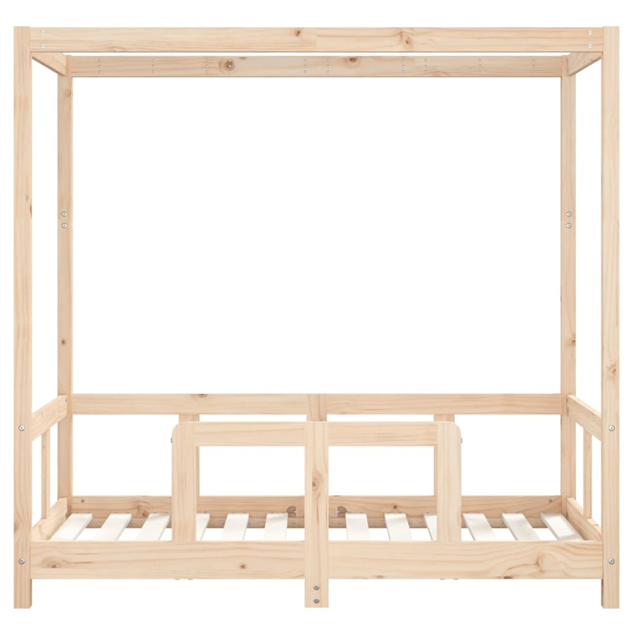 Kinderbedframe 70X140 Cm Massief Grenenhout