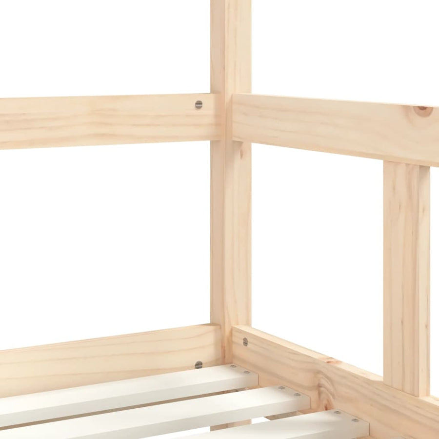 Kinderbedframe 70X140 Cm Massief Grenenhout