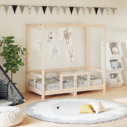 Kinderbedframe 70X140 Cm Massief Grenenhout