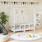 Toddler bed frame 70x140 cm solid pine white