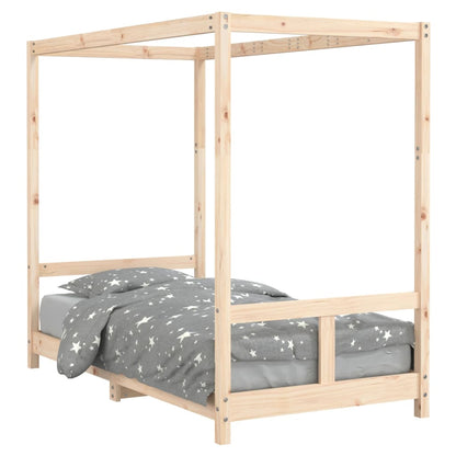 Kinderbedframe 80X160 Cm Massief Grenenhout