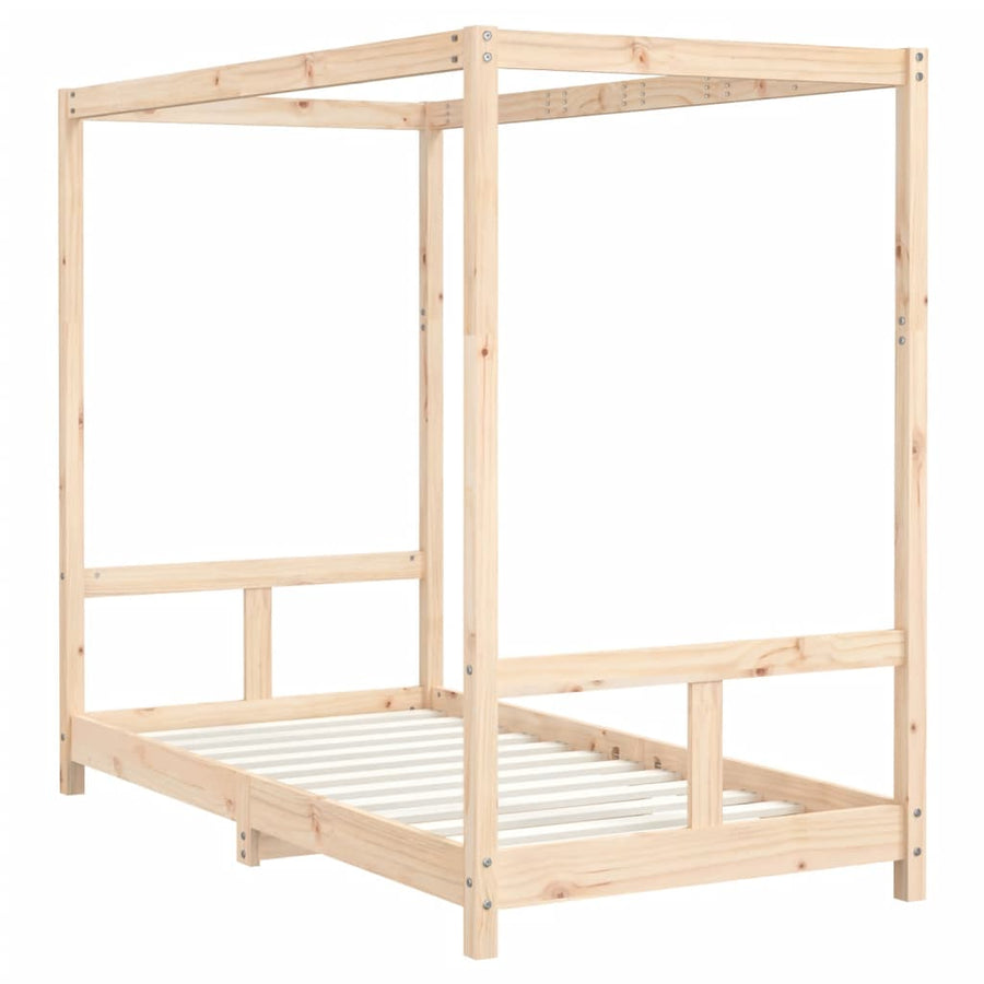 Kinderbedframe 80X160 Cm Massief Grenenhout