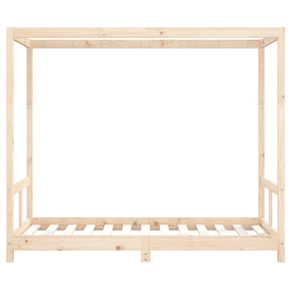 Kinderbedframe 80X160 Cm Massief Grenenhout