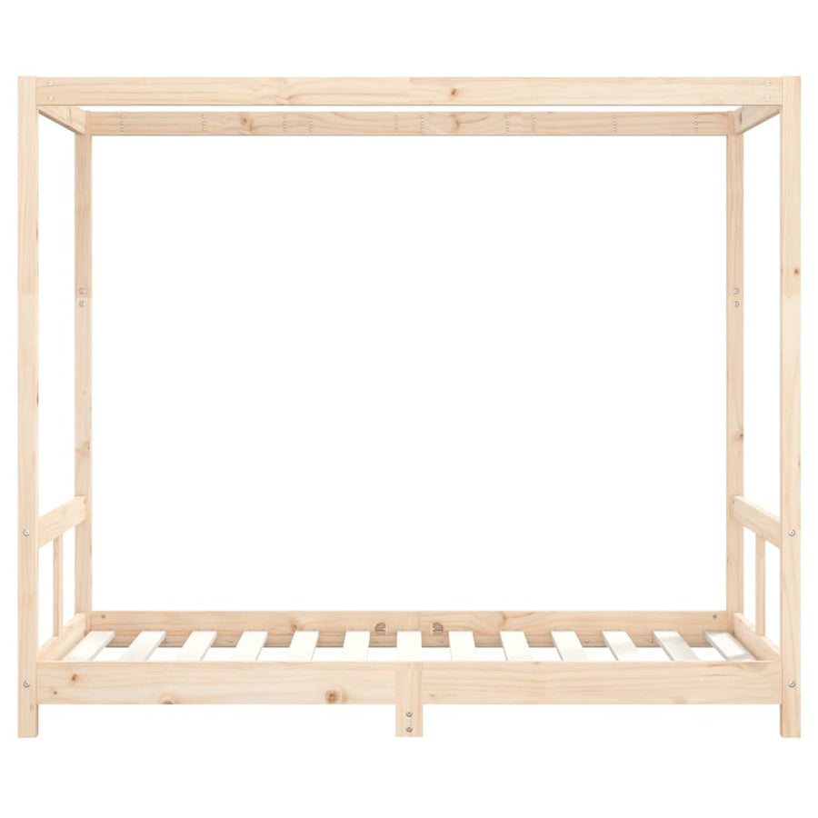 Kinderbedframe 80X160 Cm Massief Grenenhout