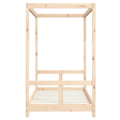 Kinderbedframe 80X160 Cm Massief Grenenhout