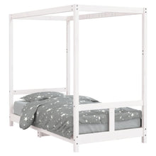 Kinderbedframe 80X160 Cm Massief Grenenhout Wit