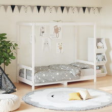 Kinderbedframe 80X160 Cm Massief Grenenhout Wit