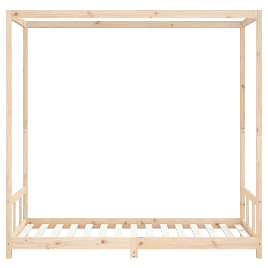 Kinderbedframe 90X190 Cm Massief Grenenhout