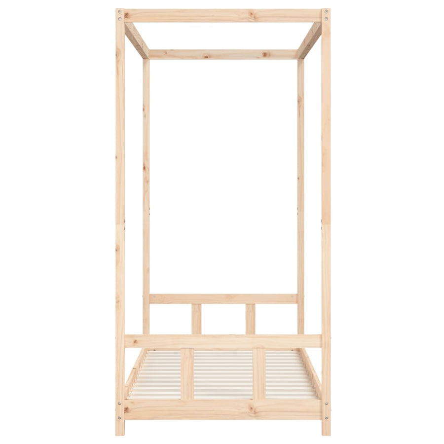 Kinderbedframe 90X190 Cm Massief Grenenhout
