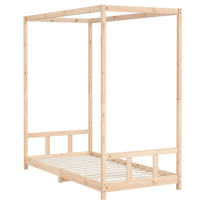 Kinderbedframe 90X190 Cm Massief Grenenhout