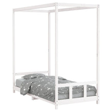 Kinderbedframe 90X190 Cm Massief Grenenhout Wit