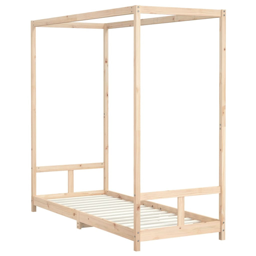 Kinderbedframe 80X200 Cm Massief Grenenhout