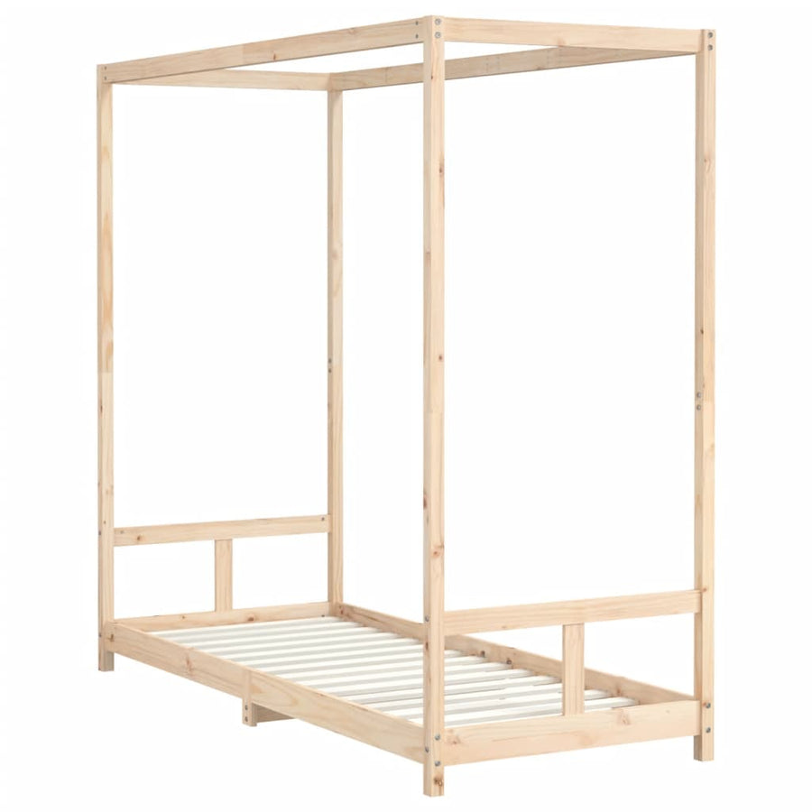 Kinderbedframe 80X200 Cm Massief Grenenhout