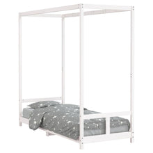 Kinderbedframe 80X200 Cm Massief Grenenhout Wit