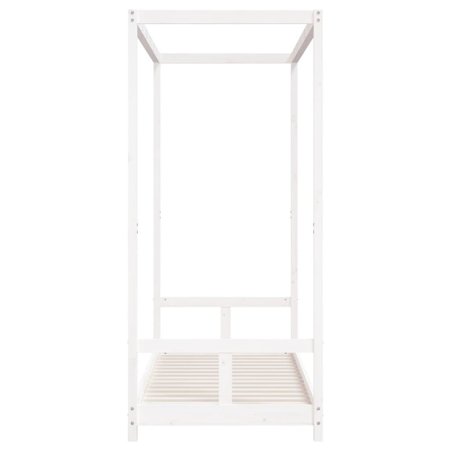 Kinderbedframe 80X200 Cm Massief Grenenhout Wit