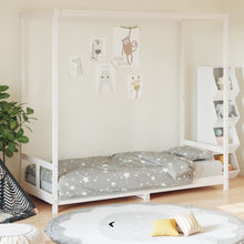 Kinderbedframe 80X200 Cm Massief Grenenhout Wit