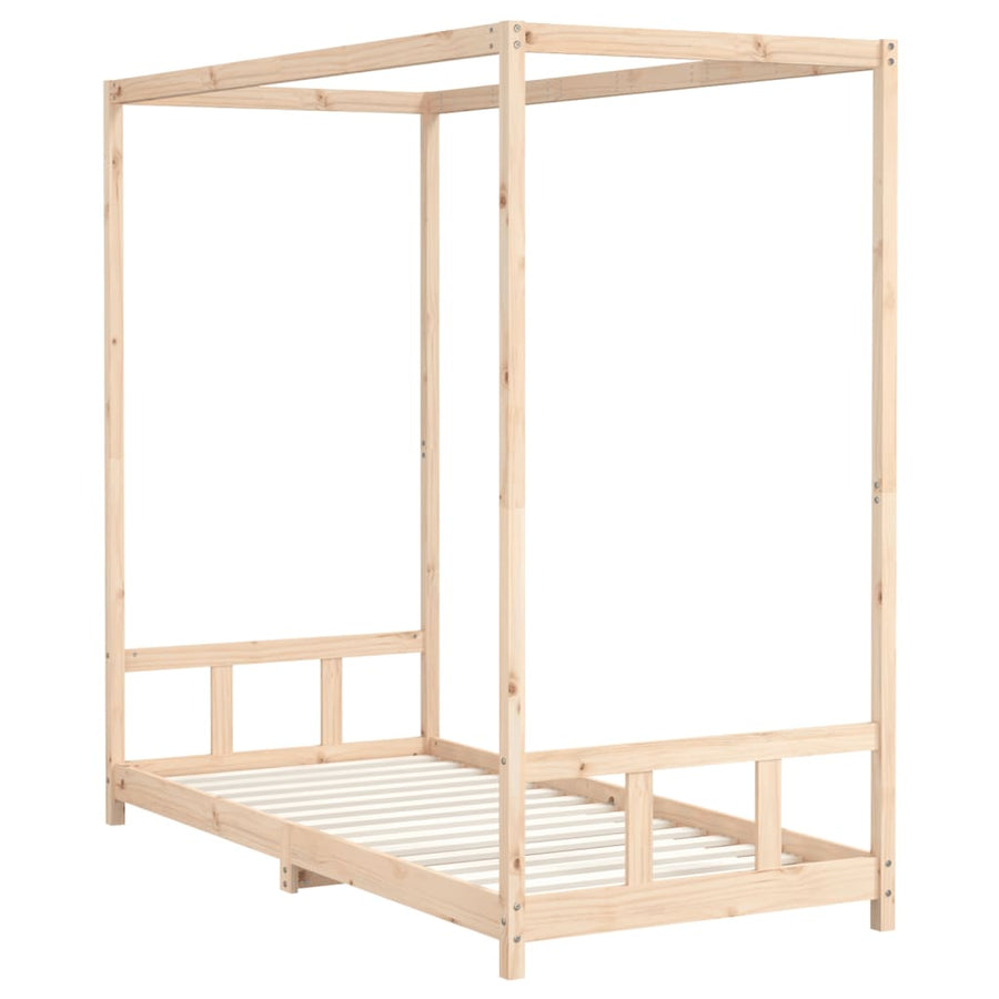 Kinderbedframe 90X200 Cm Massief Grenenhout