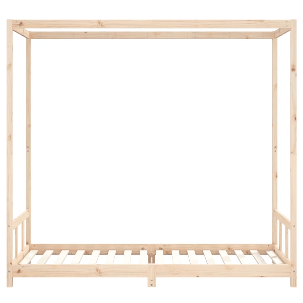 Kinderbedframe 90X200 Cm Massief Grenenhout