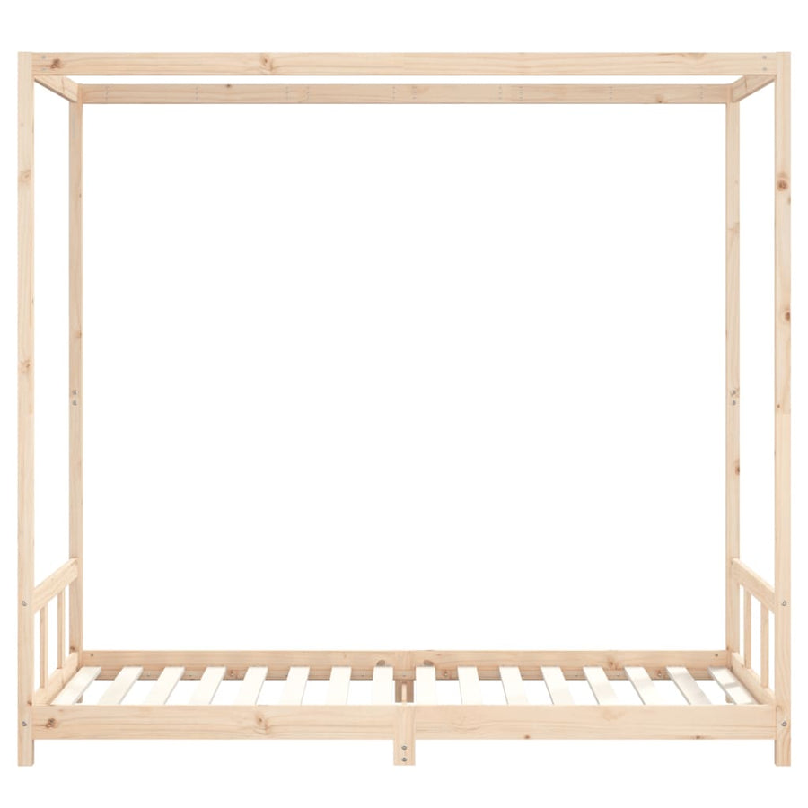 Kinderbedframe 90X200 Cm Massief Grenenhout