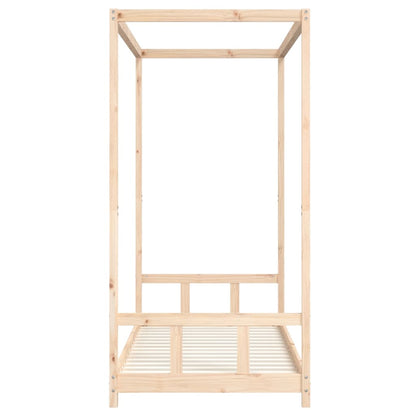 Kinderbedframe 90X200 Cm Massief Grenenhout