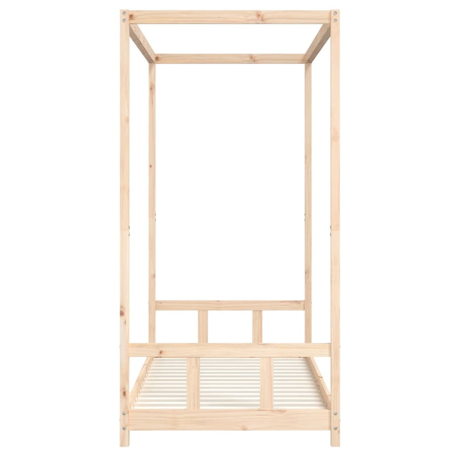 Kinderbedframe 90X200 Cm Massief Grenenhout