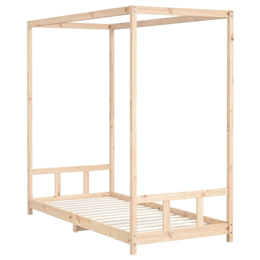 Kinderbedframe 90X200 Cm Massief Grenenhout