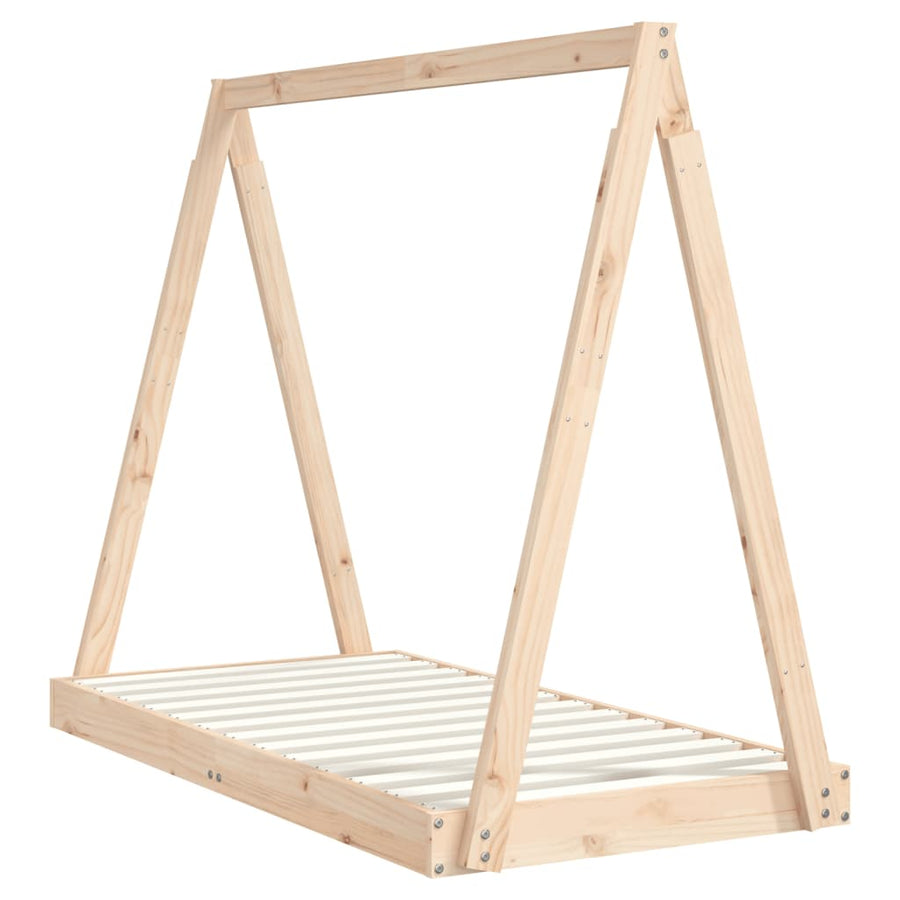 Kinderbedframe 70X140 Cm Massief Grenenhout