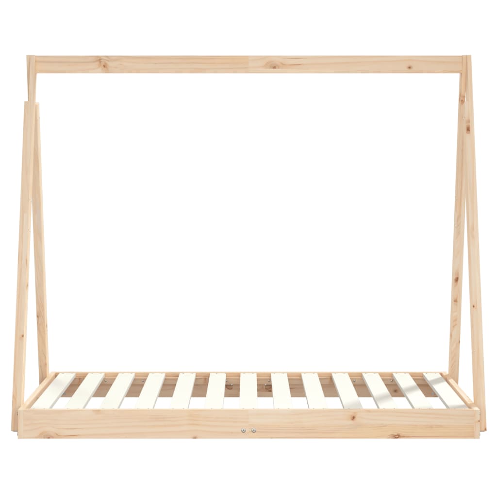Kinderbedframe 70X140 Cm Massief Grenenhout