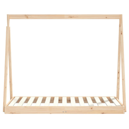 Kinderbedframe 70X140 Cm Massief Grenenhout