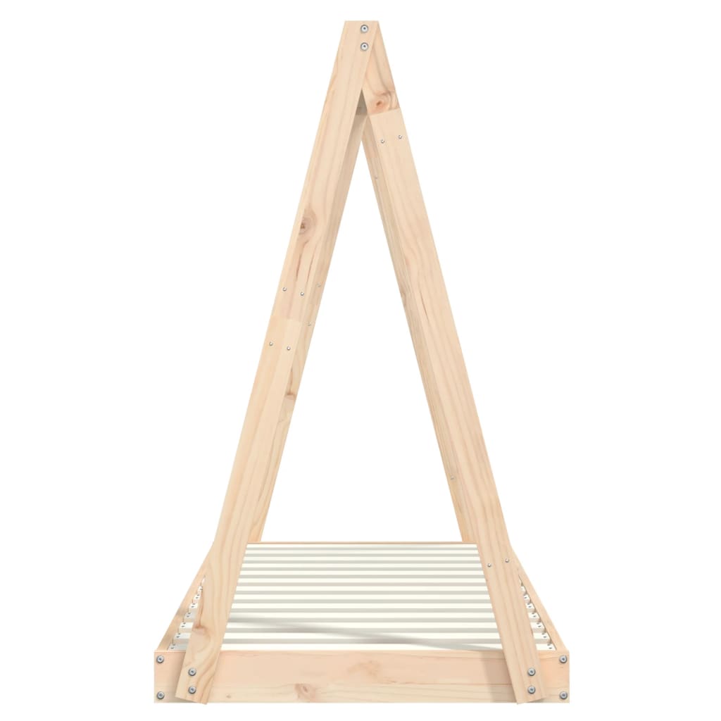 Kinderbedframe 70X140 Cm Massief Grenenhout