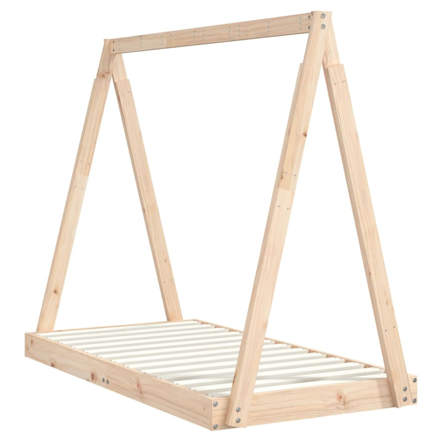Kinderbedframe 70X140 Cm Massief Grenenhout