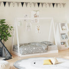 Toddler bed frame 70x140 cm solid pine white