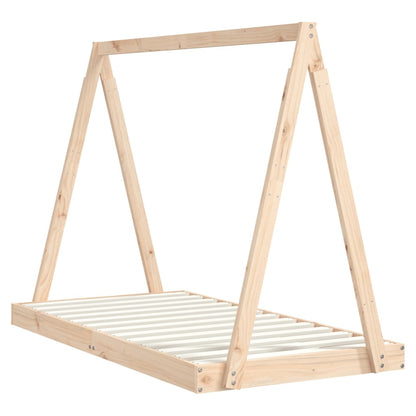 Kinderbedframe 80X160 Cm Massief Grenenhout