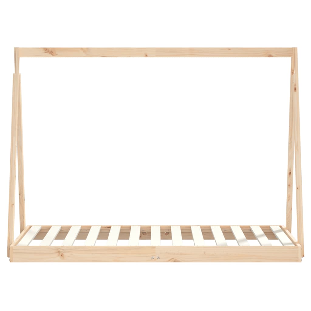 Kinderbedframe 80X160 Cm Massief Grenenhout