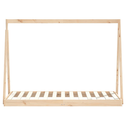 Kinderbedframe 80X160 Cm Massief Grenenhout