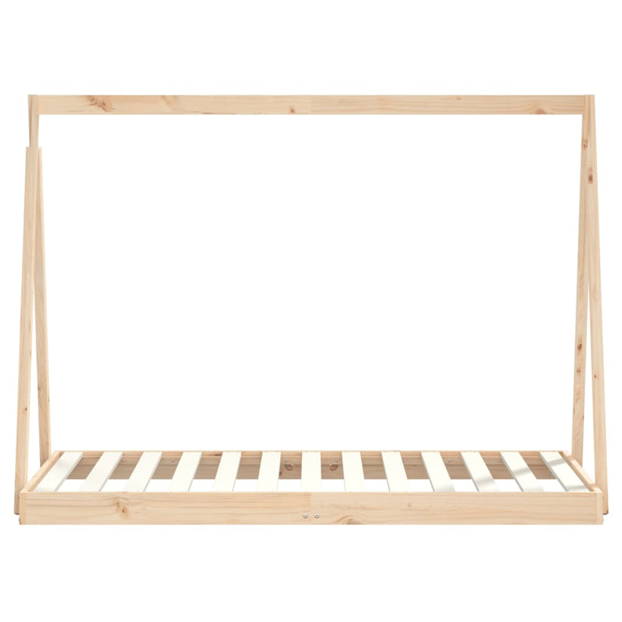 Kinderbedframe 80X160 Cm Massief Grenenhout