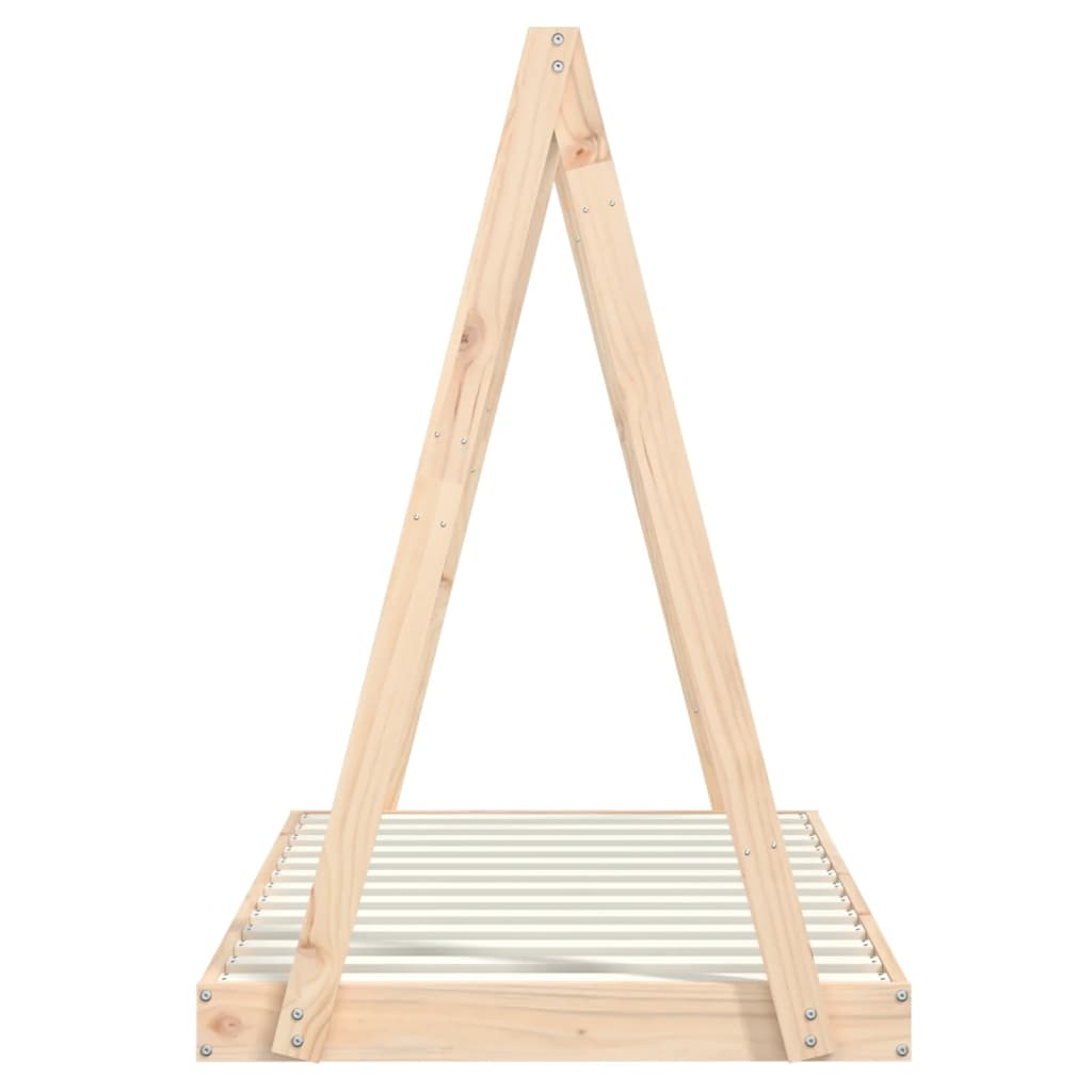 Kinderbedframe 80X160 Cm Massief Grenenhout