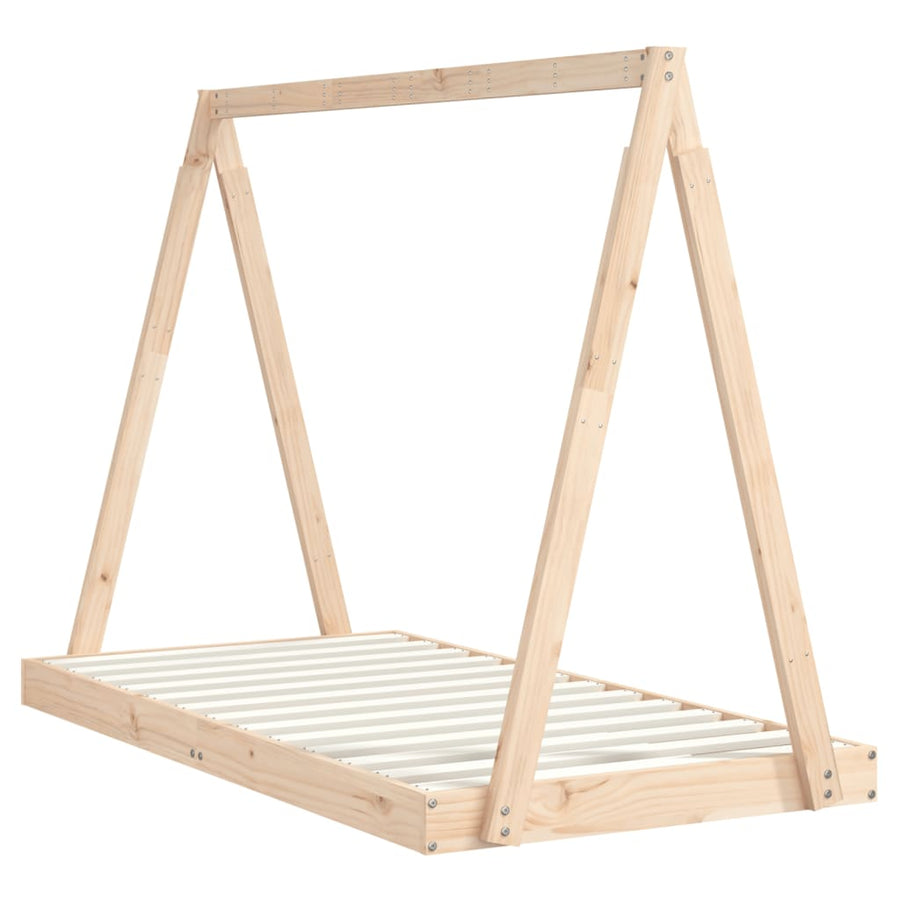 Kinderbedframe 80X160 Cm Massief Grenenhout