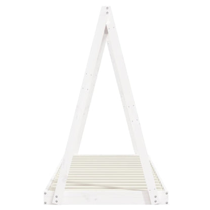Kinderbedframe 80X200 Cm Massief Grenenhout Wit