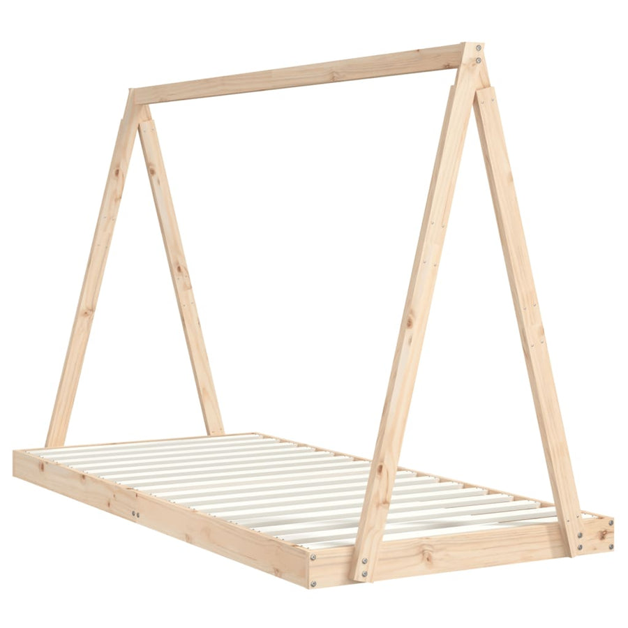 Kinderbedframe 90X200 Cm Massief Grenenhout
