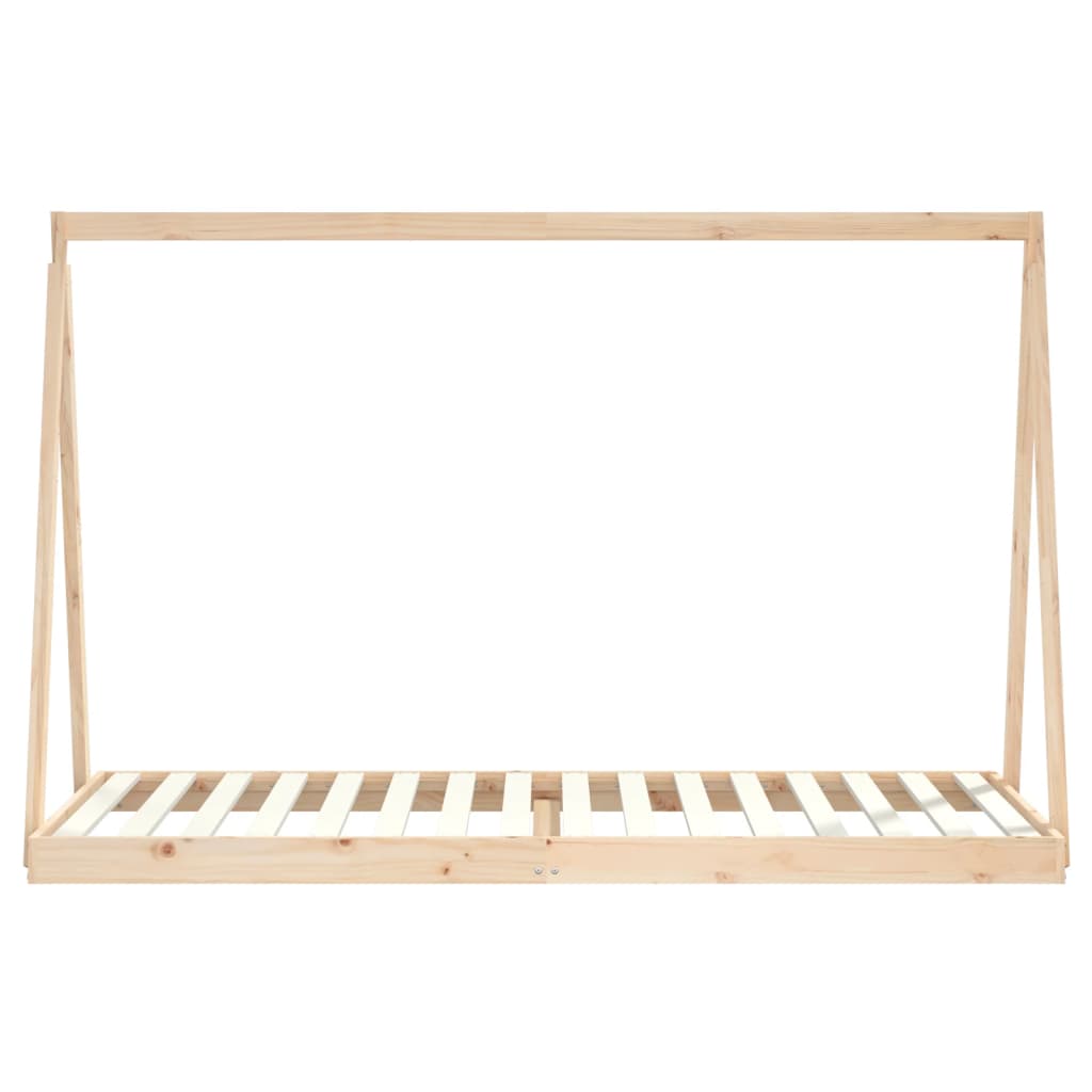 Kinderbedframe 90X200 Cm Massief Grenenhout