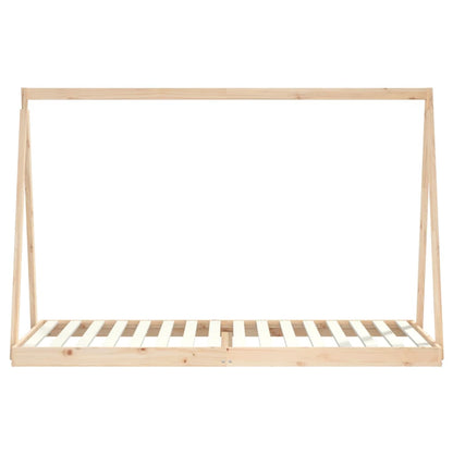 Kinderbedframe 90X200 Cm Massief Grenenhout