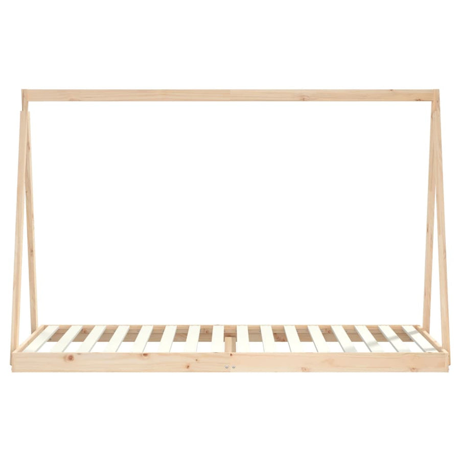 Kinderbedframe 90X200 Cm Massief Grenenhout