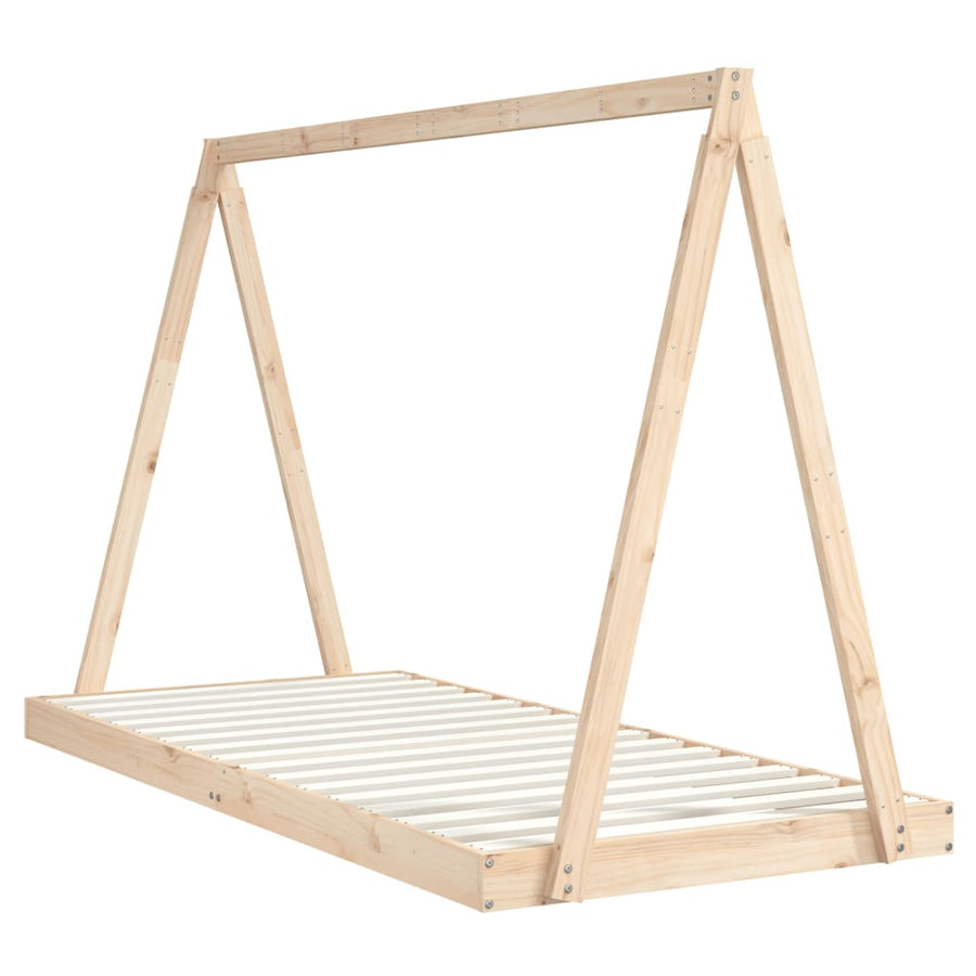 Kinderbedframe 90X200 Cm Massief Grenenhout