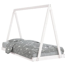 Kinderbedframe 90X200 Cm Massief Grenenhout Wit