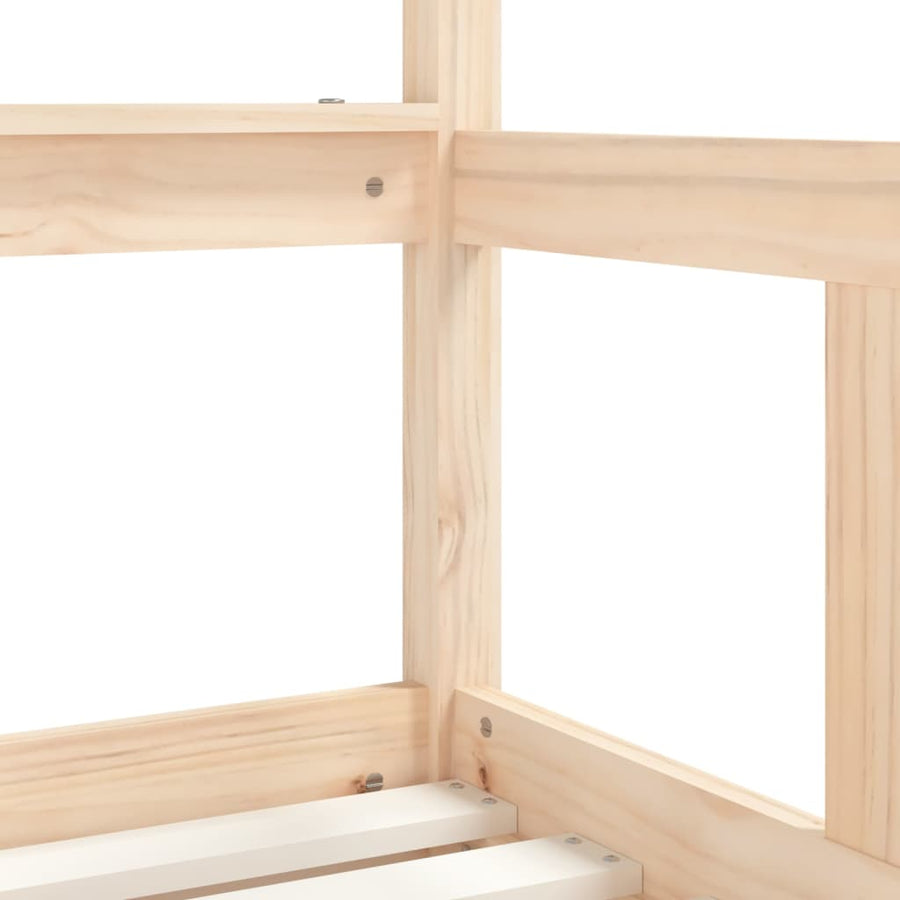 Kinderbedframe Met Lades Massief Grenenhout 70 x 140 cm Naturel