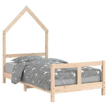 Kinderbedframe 80X160 Cm Massief Grenenhout